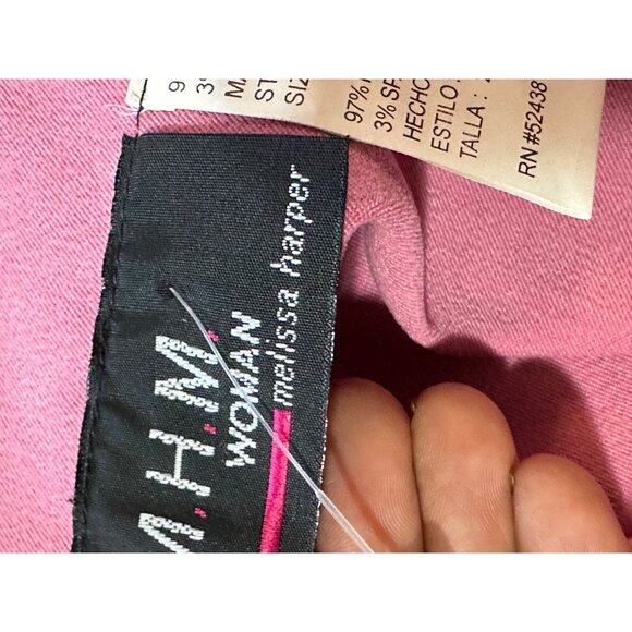 M.H.M. Womens HotPink Moleskin Button-Down Blazer 24W Work Career Office - Picture 5 of 10